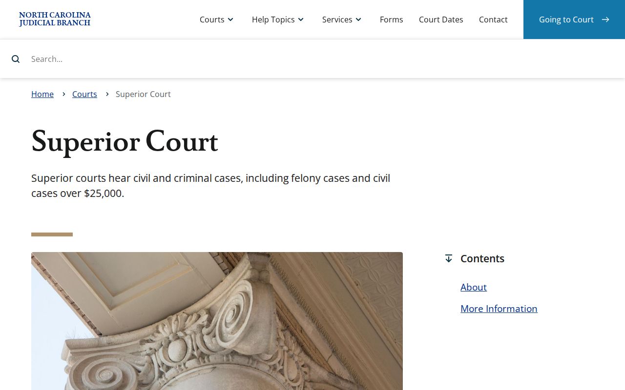 Bladen County civil dockets in North Carolina Superior Court