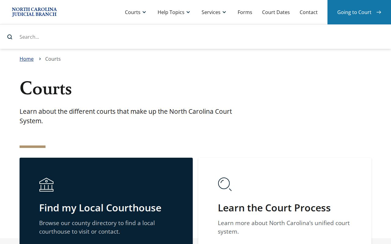 Bladen County criminal dockets within the North Carolina court structure